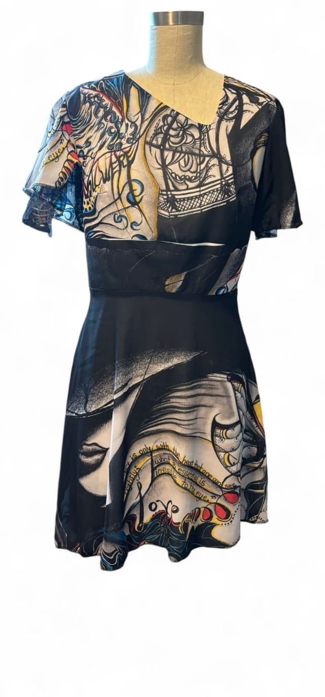 Surfacing Cowl Neck Dress